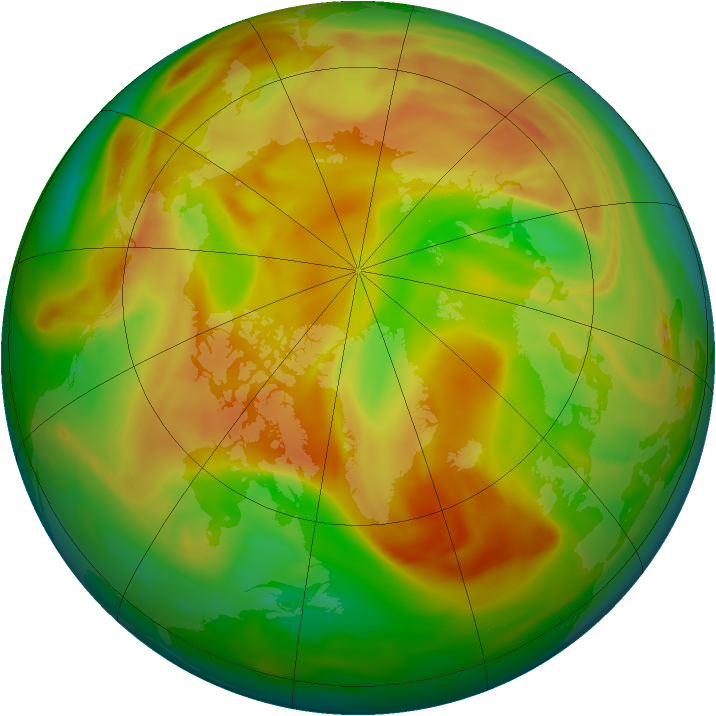 Arctic ozone map for 04 May 2006